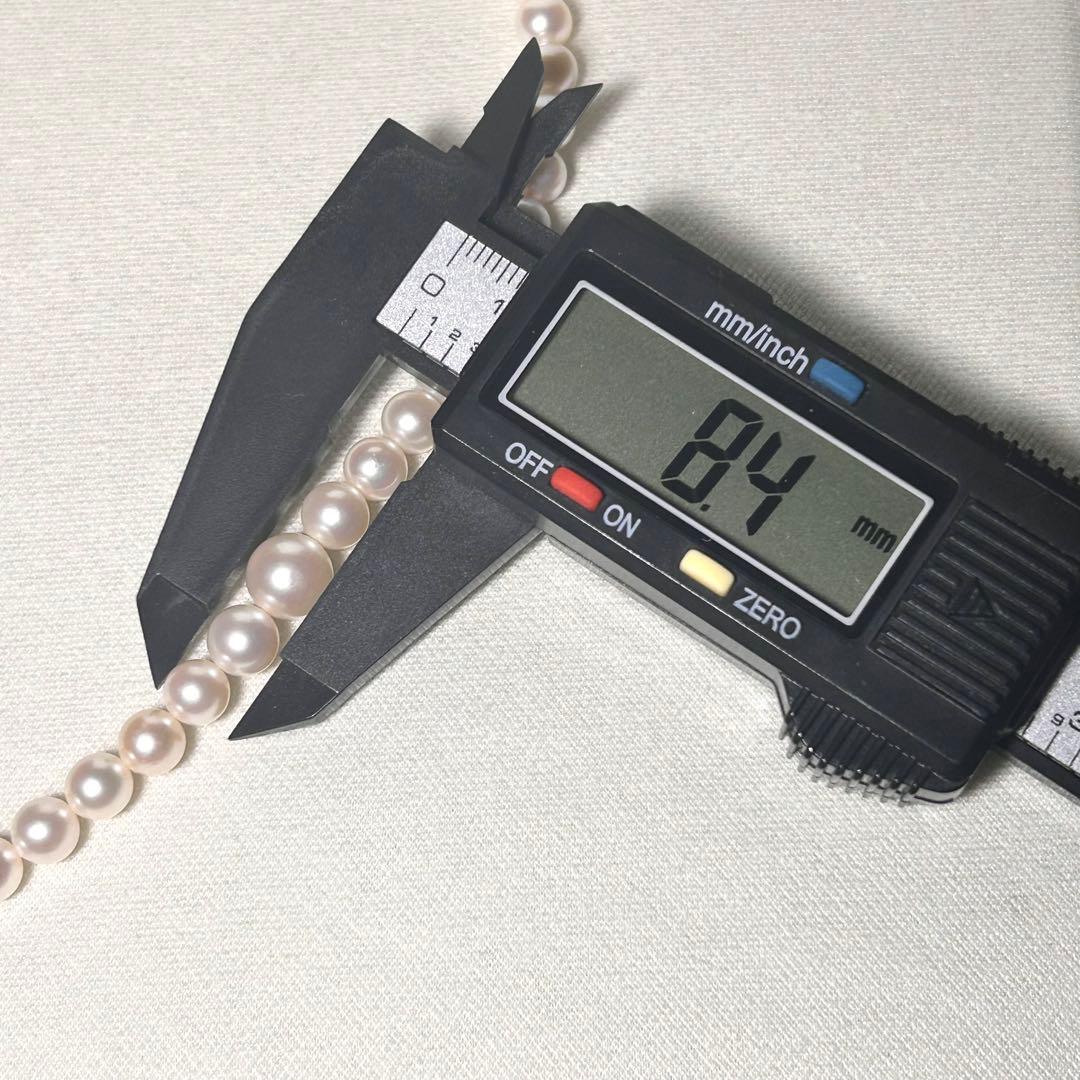 【K18✨】あこや 真珠 パール グラデーションネックレス 5.0〜8.4mm