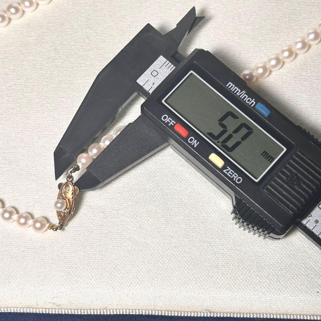 【K18✨】あこや 真珠 パール グラデーションネックレス 5.0〜8.4mm