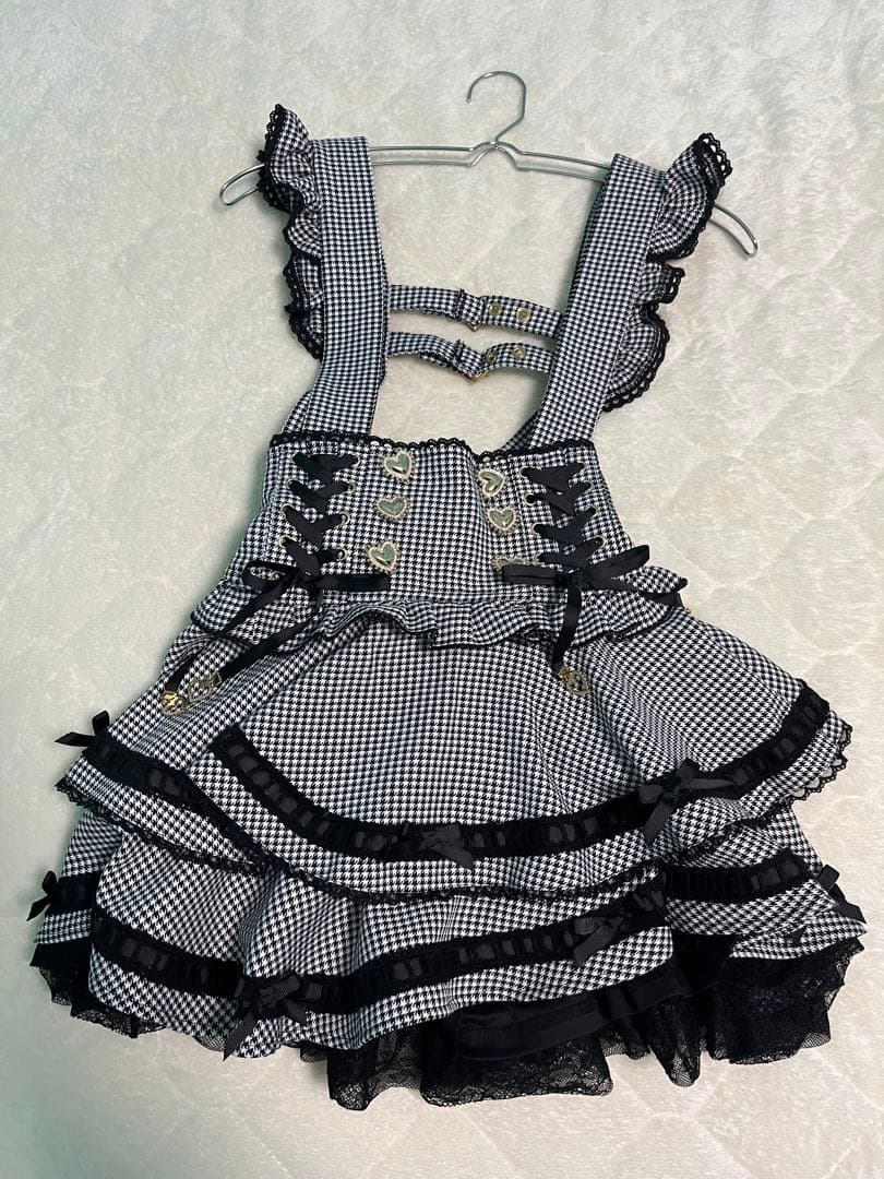 LIZLIS はしごリボンチェックティアードスカパン - メルカリ