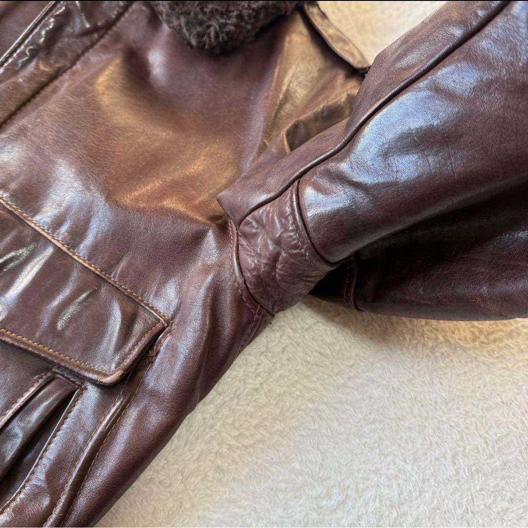 70s ショット G-1 40 フライトジャケット L ブラウン TALON - メルカリ