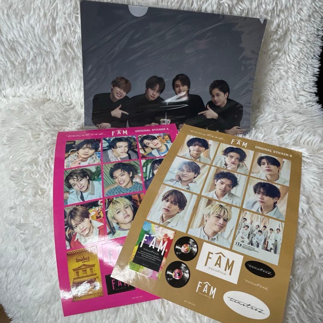 timelesz FAM ステッカーセット 2枚 SexyZoneクリアファイル - メルカリ