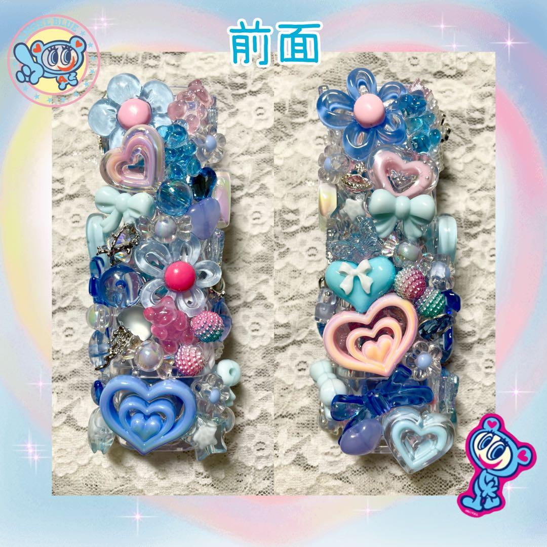 ⑴ iQOSイルマワンケース iQOS エンジェルブルー デコケース レジン