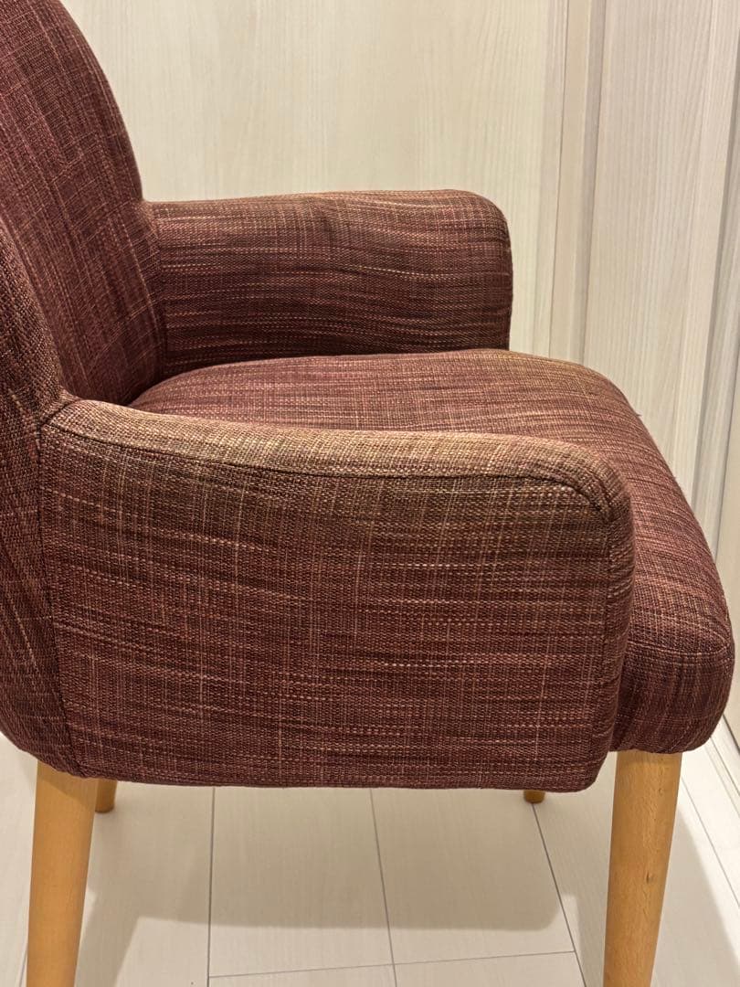 IDEE イデー アームチェア 北欧 椅子 無印良品 紫色