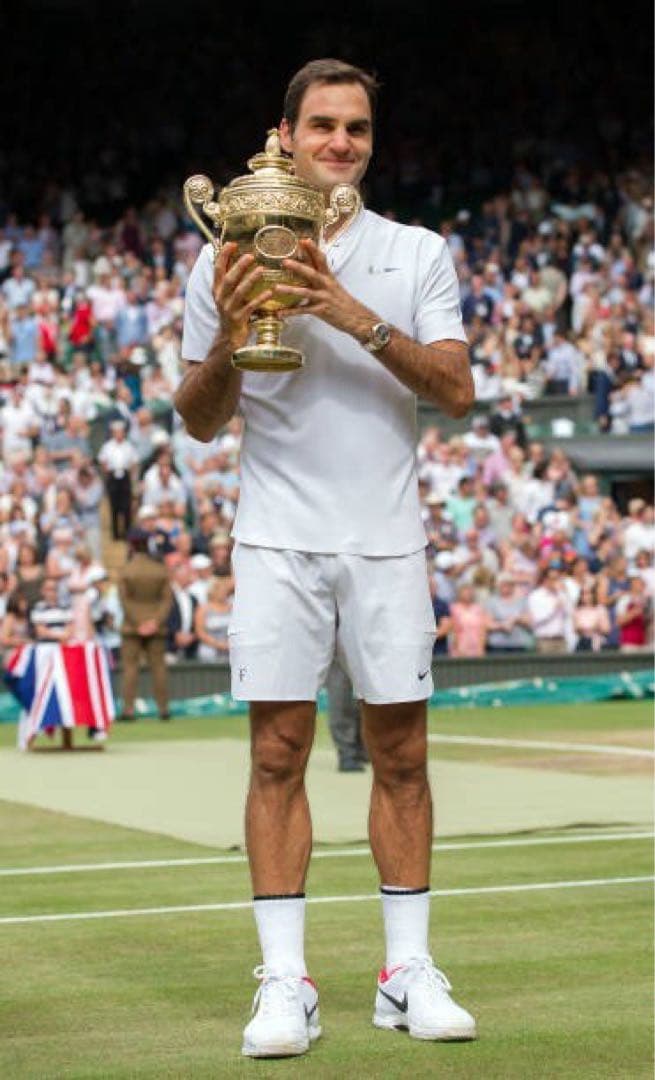 フェデラー RFマーク付レア 2017ウィンブルドン優勝モデルLサイズ