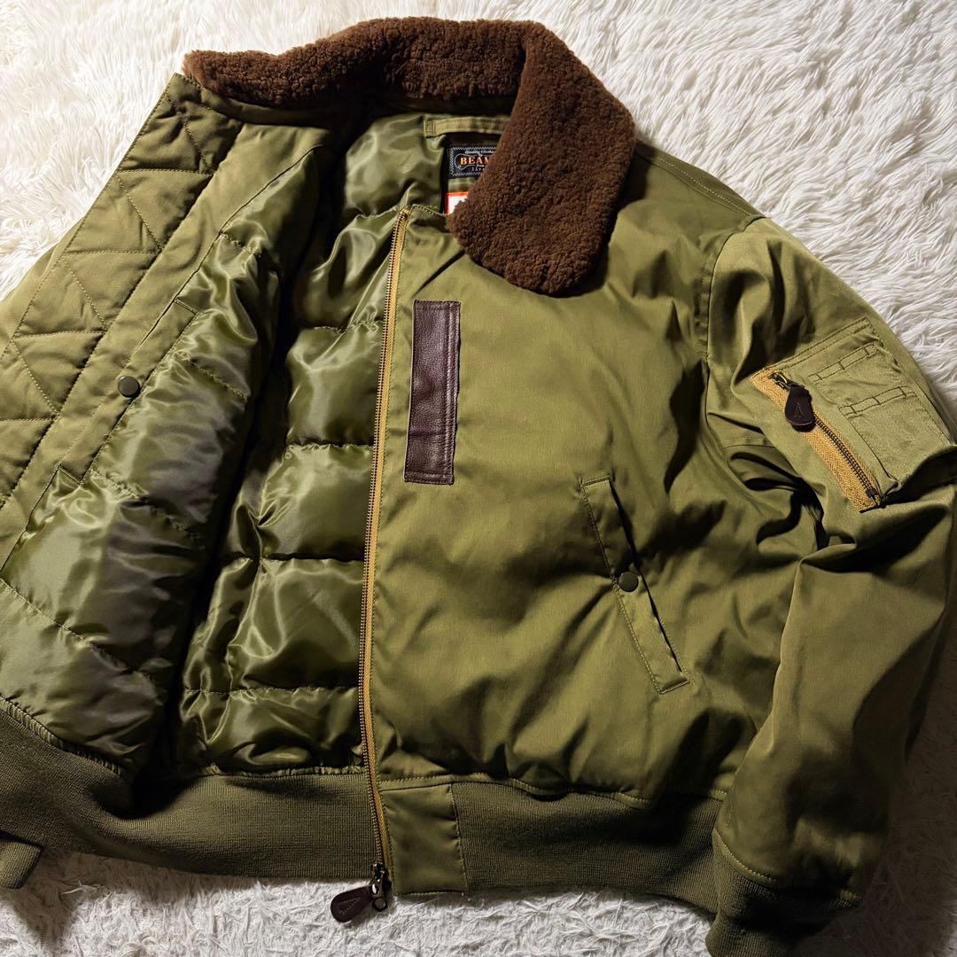 美品■BEAMS + フライトジャケット　B-15A 襟ボア　カーキ 2026年最新】Yahoo!オークション -b15a フライトジャケットの中古品