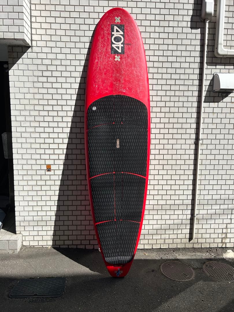 404 EMPIRE SUPサーフボード 9'0\" 赤色 フィン、パドル付き USED SUP (404 SUP EMPIRE 9.0） |沖縄サーフィンショップ「YES SURF」