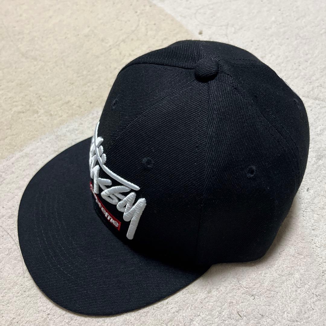 期間限定値下げ】キャップ stussy supremeコラボ - メルカリ