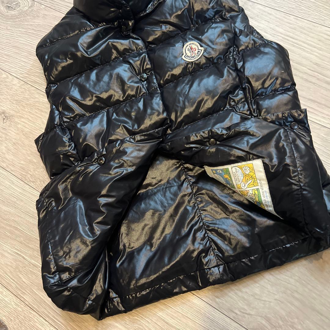 超美品！モンクレール GUI ダウンベスト ブラック スナップボタン