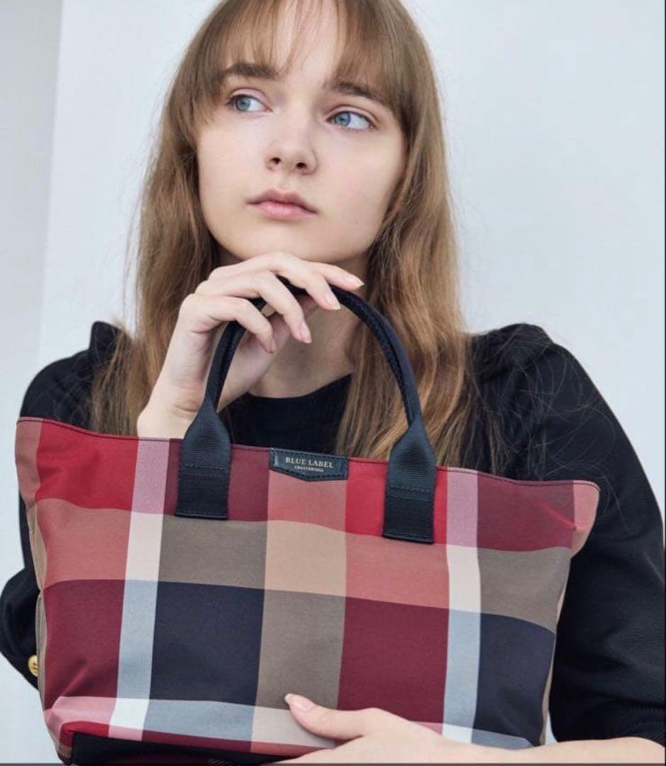 非売品 BLACK LABEL オリジナルレッドチェックトート ノベルティ