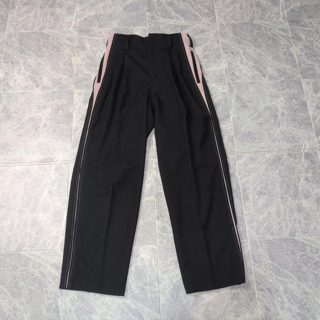 クリームソーダ 金タグ ワンタック ロカビリーピストルパンツ ピンク