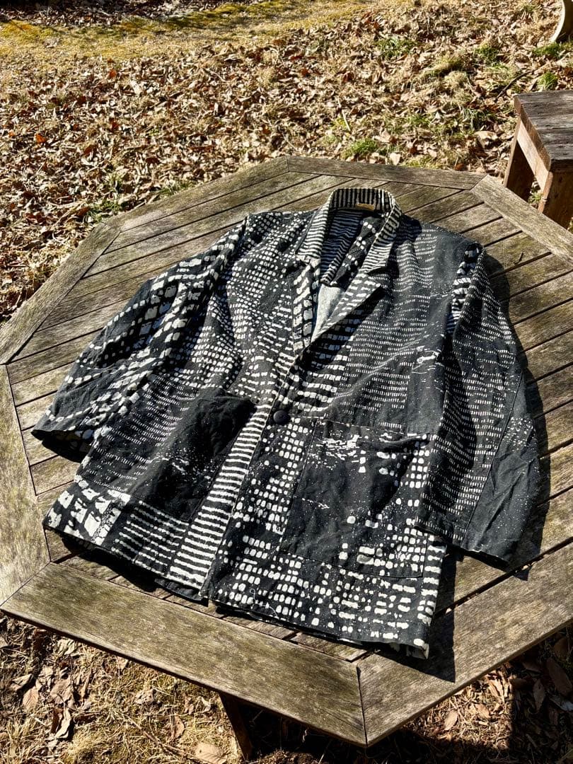 80s JIMMYS MADE IN USA 総柄フォトジャケット アーカイブ級 2色展開】「Backers」JIMMY'Z 総柄 モノクロ フォトプリント