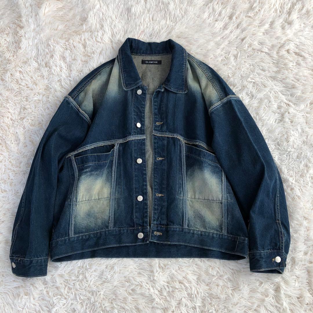 GLAMOUR グラマー オーバーサイズ デニムジャケット グラデーション