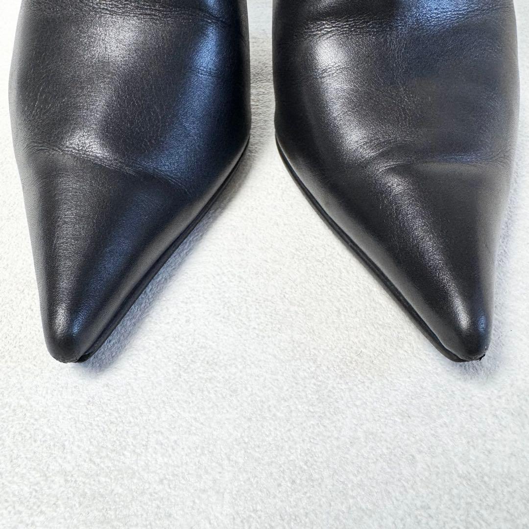 極美品】ピンキー＆ダイアン ロングブーツ 36.5 黒 リーガル製 本革