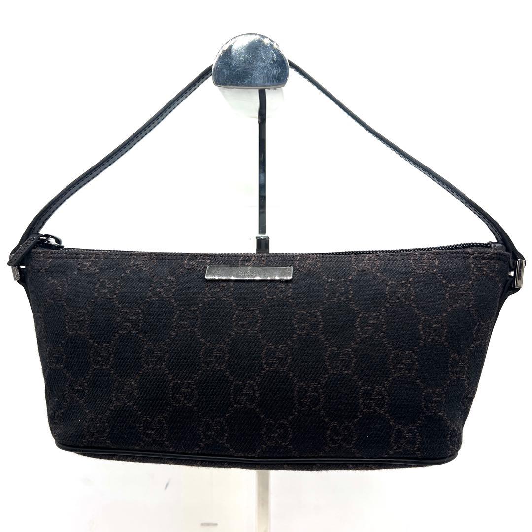 極美品】グッチ GG ハンドバッグ アクセサリーポーチ キャンバス