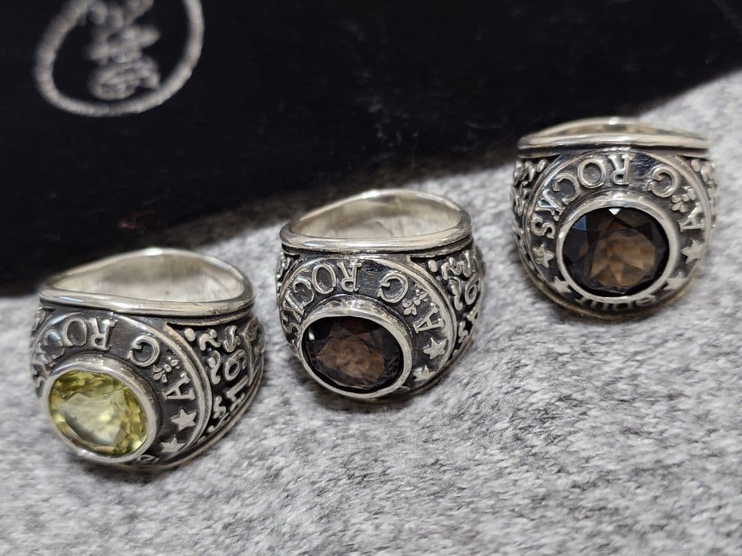 A＆G リング 3個セット１５号と２２号 デットストック品 金属アレルギー対応 】 3セットリング / three set rings サージカル