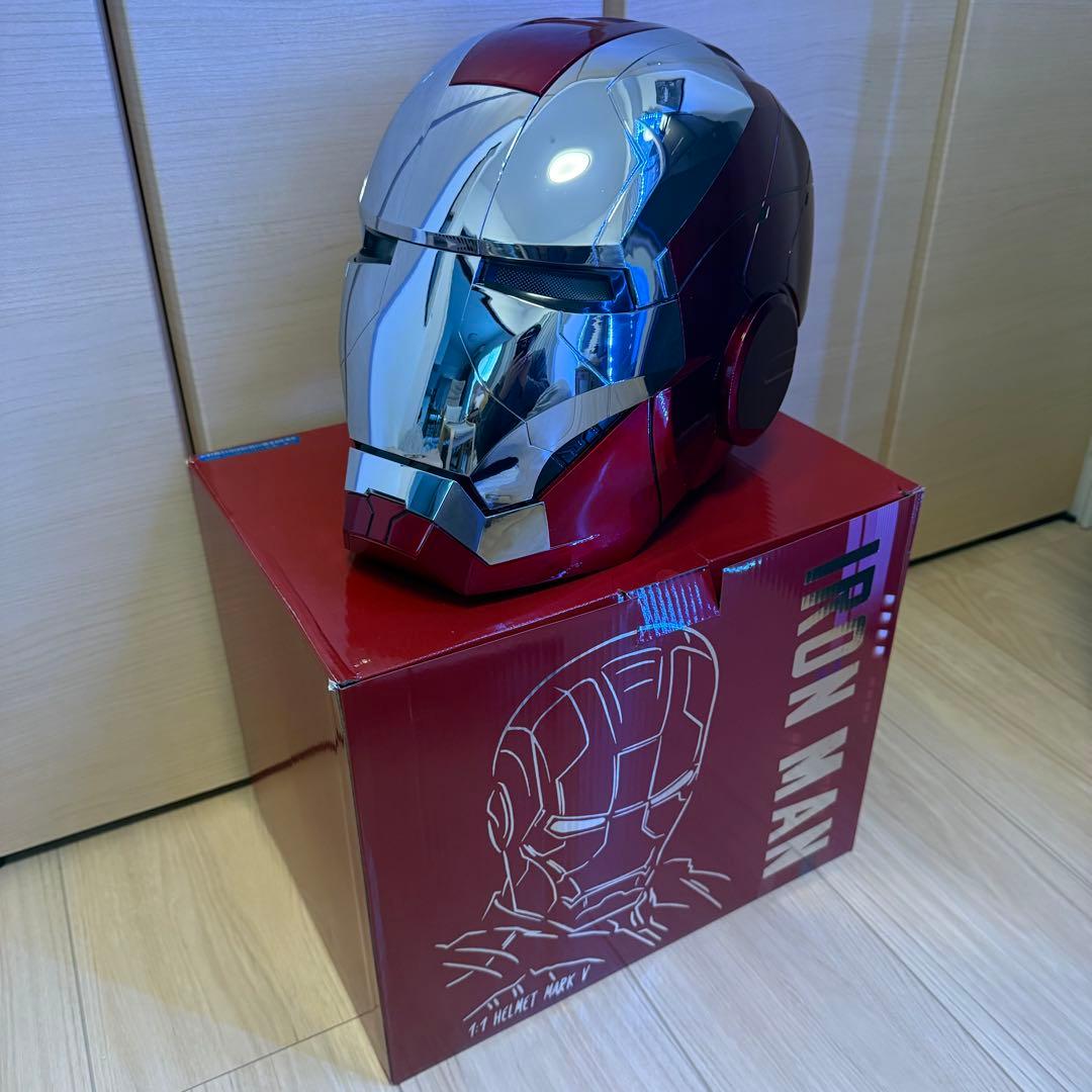 AUTOKING アイアンマン　マーク5 MK5 マスク　シルバー NEW AutoKing Iron Man MK5 Helmet Mask White Silver Plating | eBay