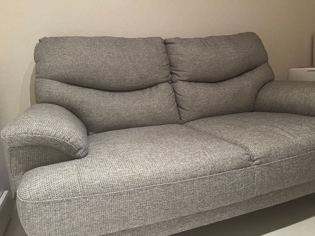 送料込 ニトリ 2人用布張りソファ(キャッツ3 GY) - メルカリ