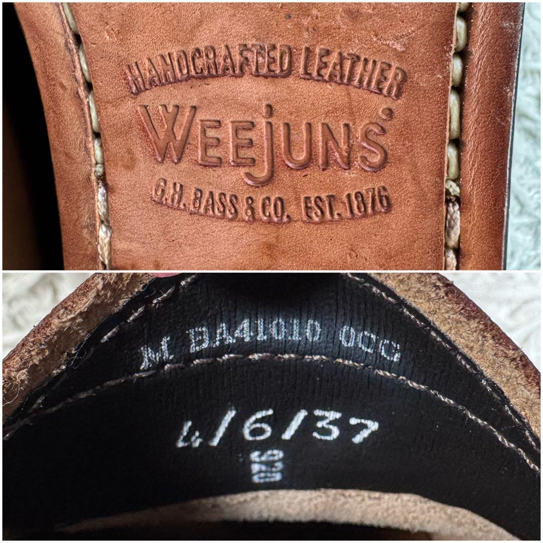 極美品 G.H.BASS ローファー レザー 23.5相当 ブラウン 革靴
