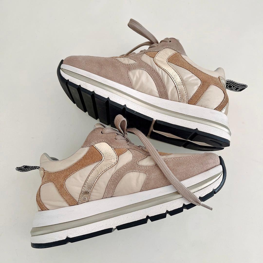 Voile Blanche ボイルブランシェ スニーカー ベージュ 22.5cm