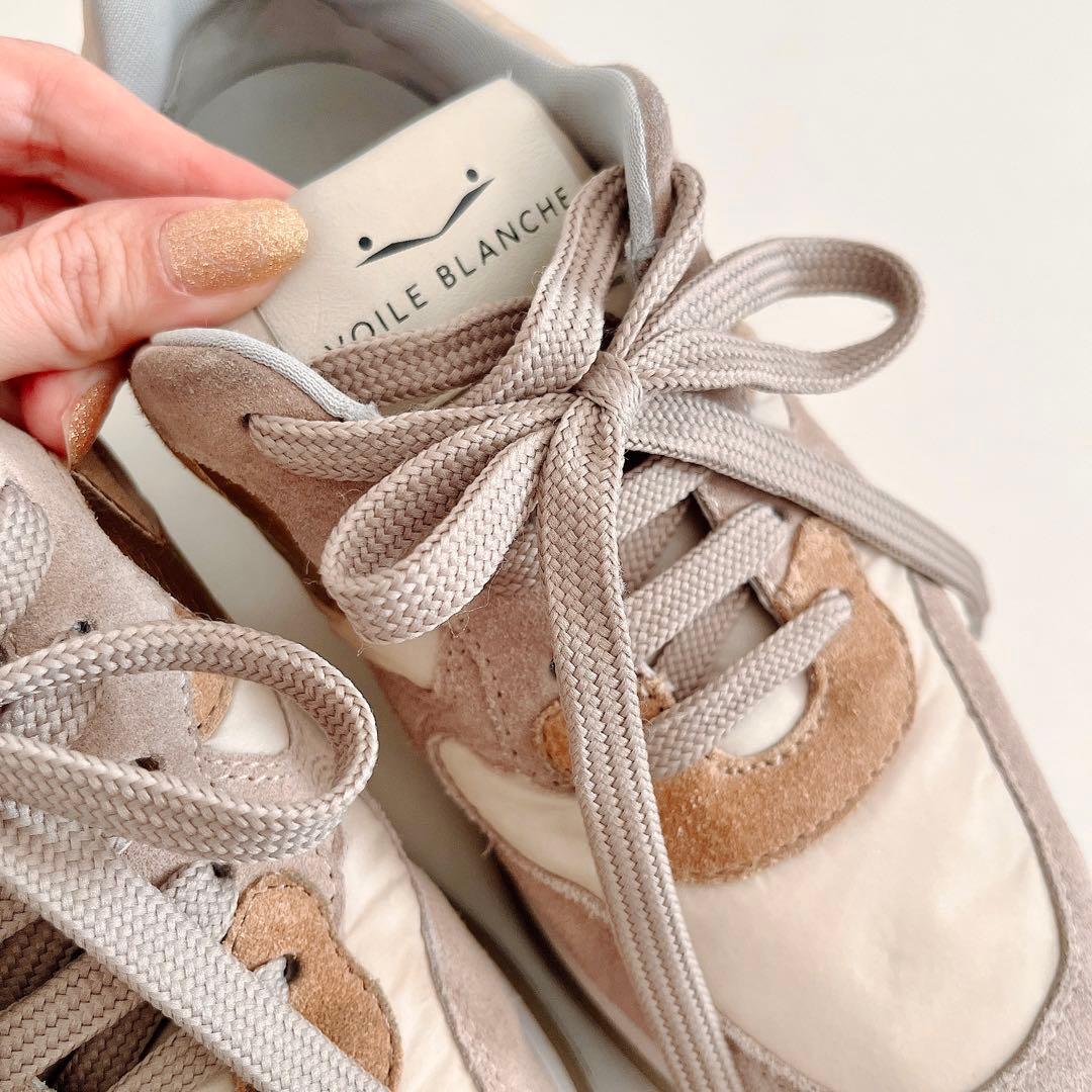 Voile Blanche ボイルブランシェ スニーカー ベージュ 22.5cm