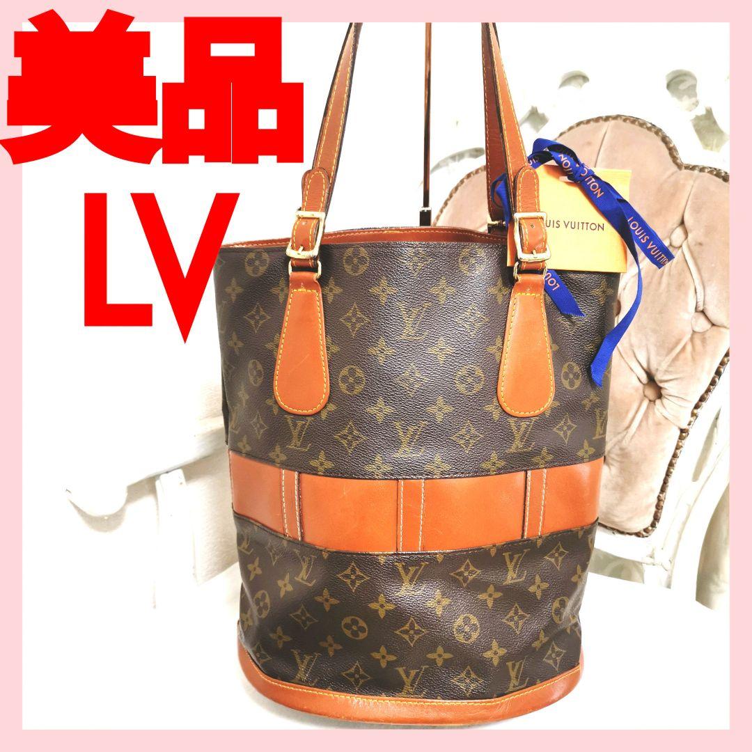 【美品】ルイヴィトンLVモノグラム肩掛けトートバッグ バケットバケツバッグ鑑定済 楽天市場】【バッグ】LOUIS VUITTON ルイ ヴィトン モノグラム