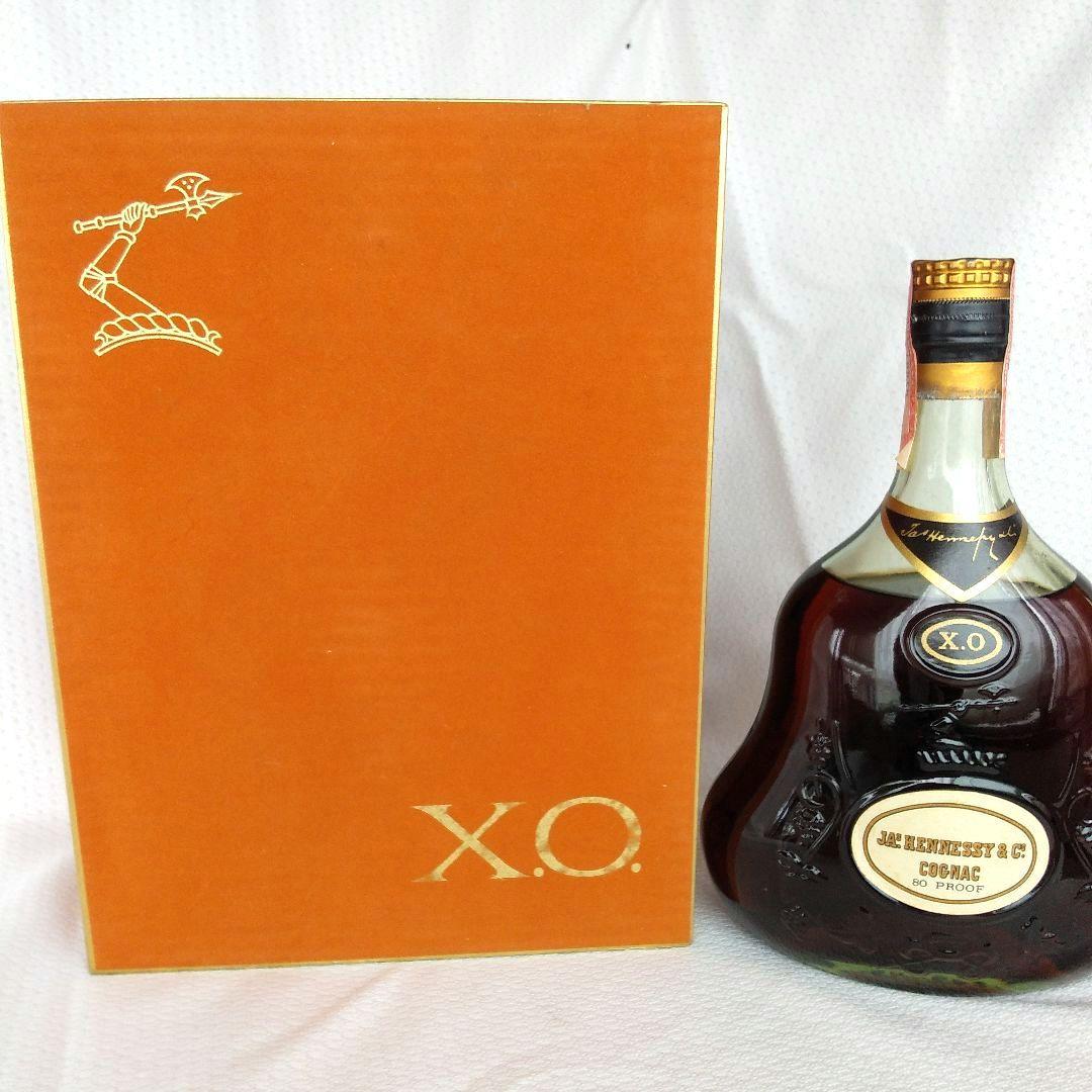 古酒50年物未開栓ヘネシーX.Oコニャック金キャップグリーンボトル