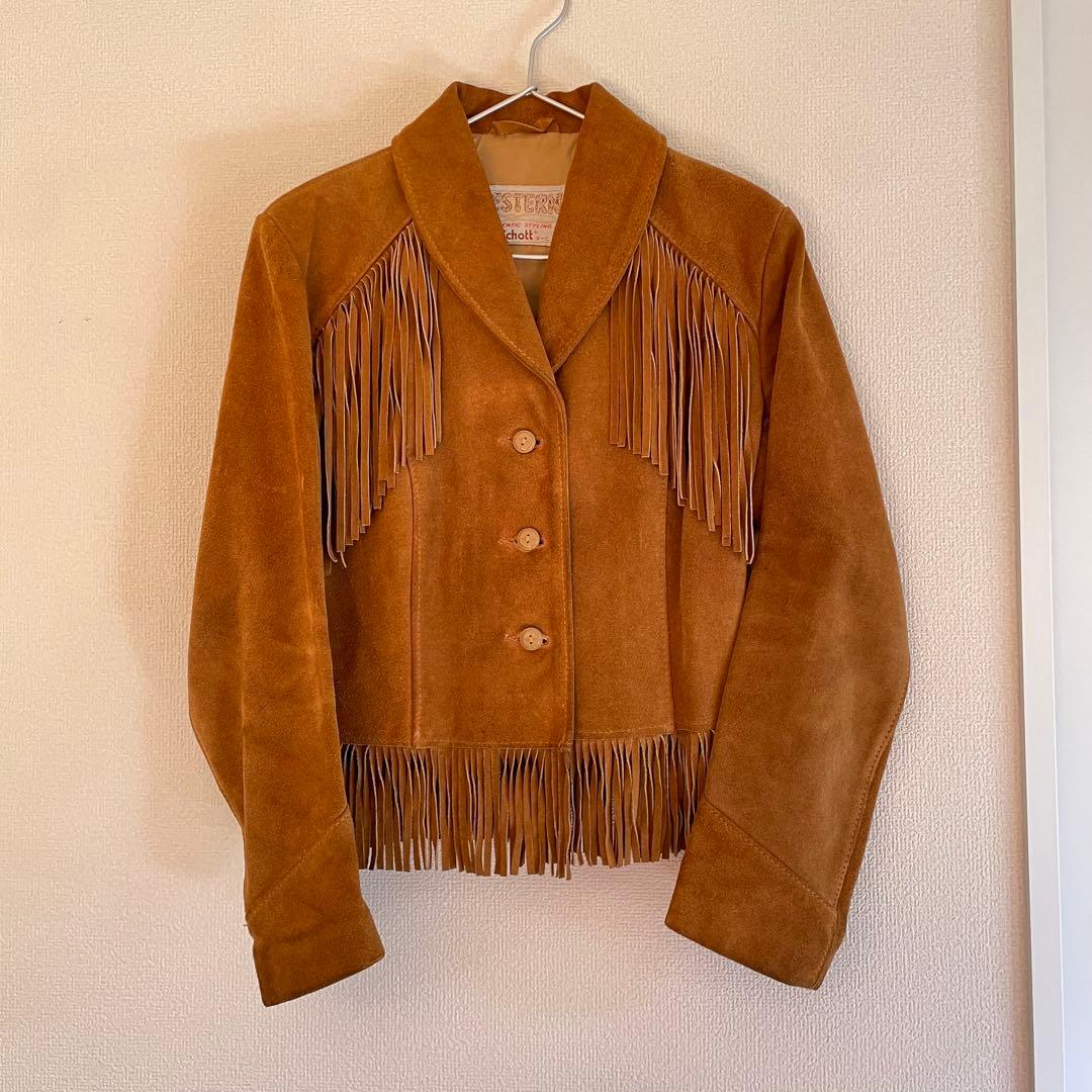 最終値下げSchott WESTERN フリンジスエード ジャケット サイズ12 最終値下げSchott WESTERN フリンジスエード ジャケット サイズ12