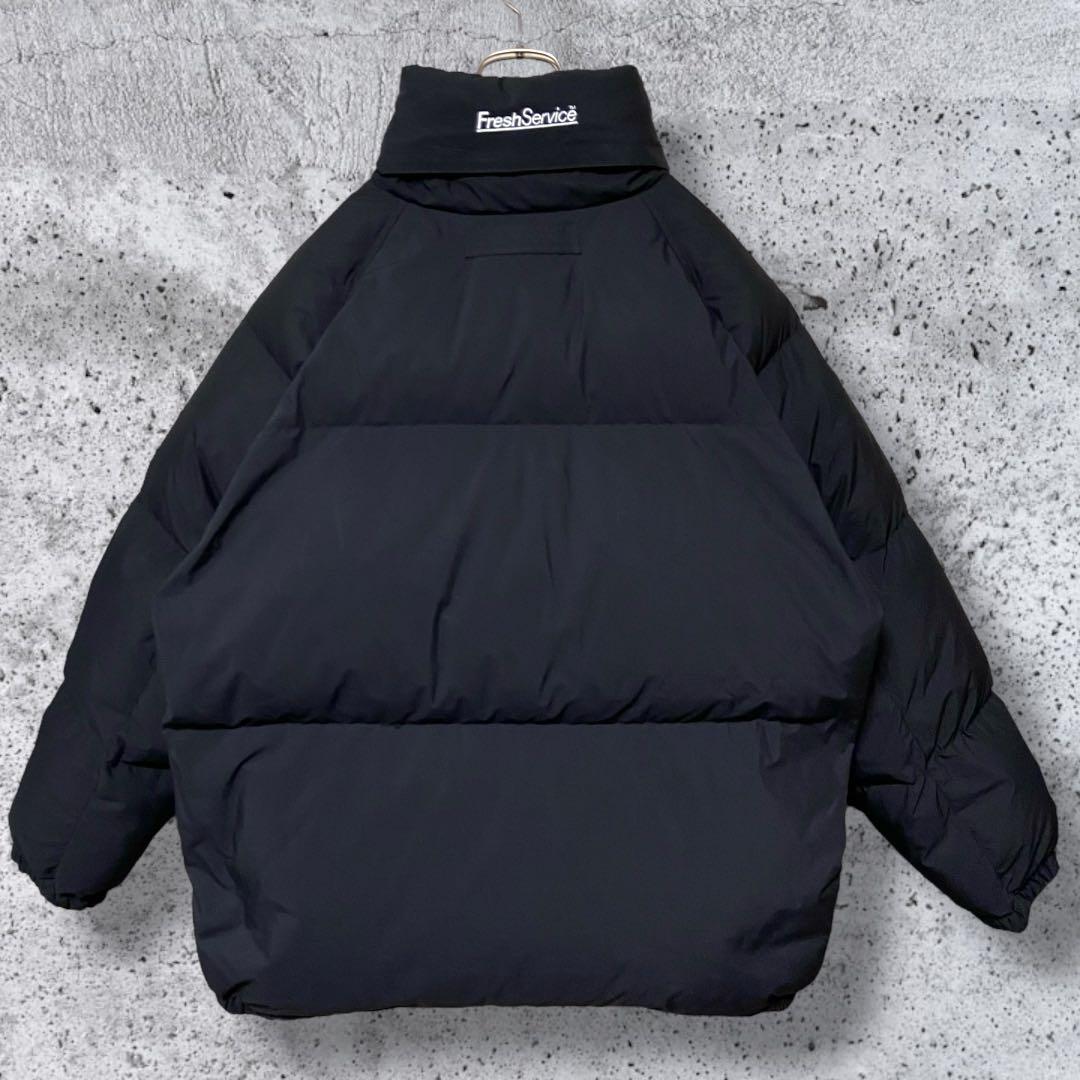 肉厚ダウン・リバーシブル】フレッシュサービス ダウンジャケット 黒