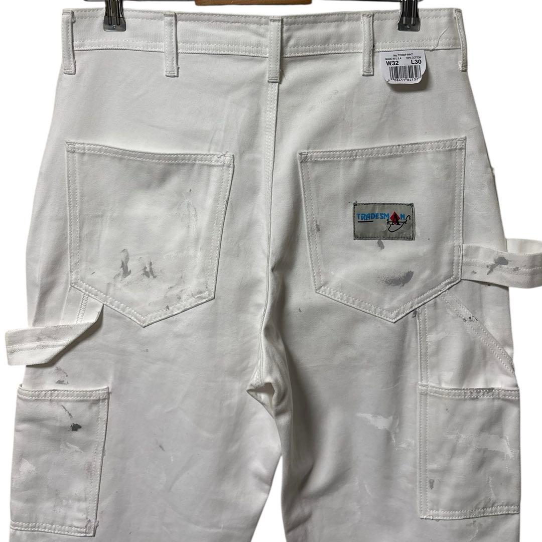 USA製 TRADESMAN デニムペインターパンツ 白 ペイント ペンキ - メルカリ