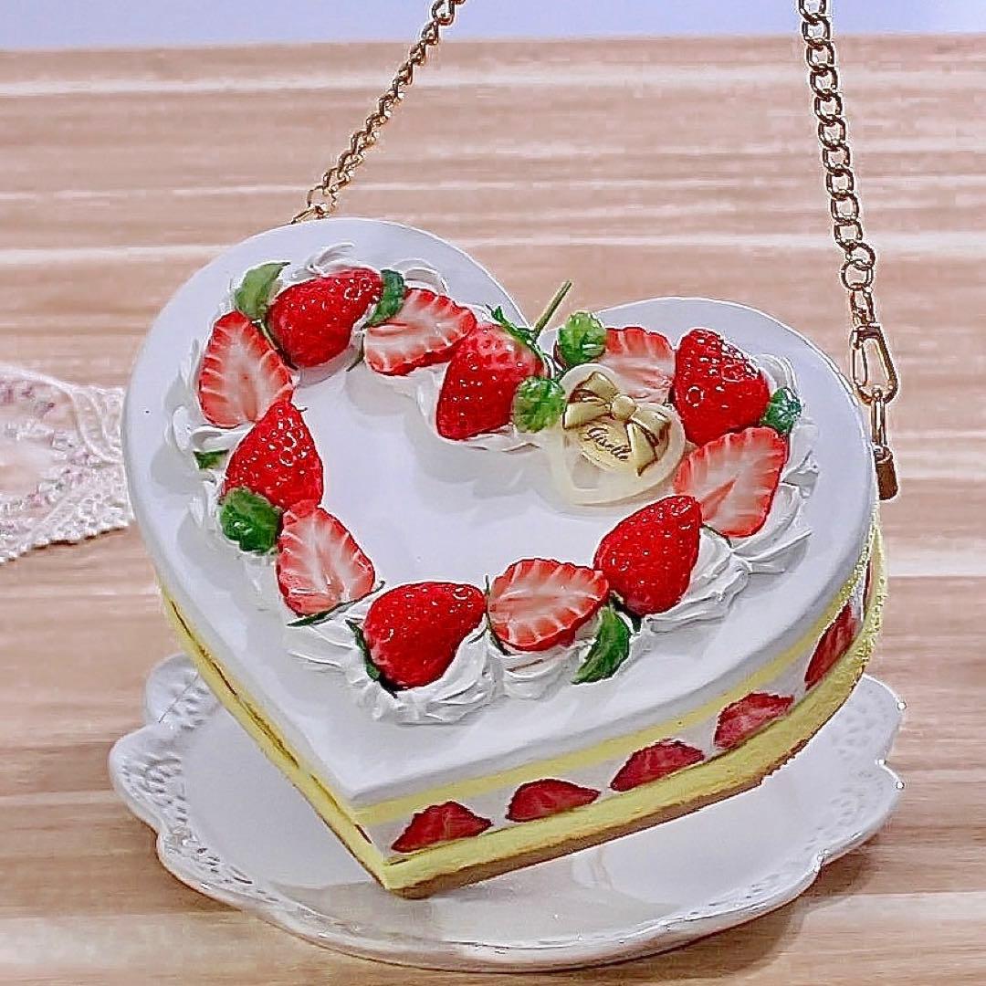 ハートのショートケーキバッグ♡ - メルカリ