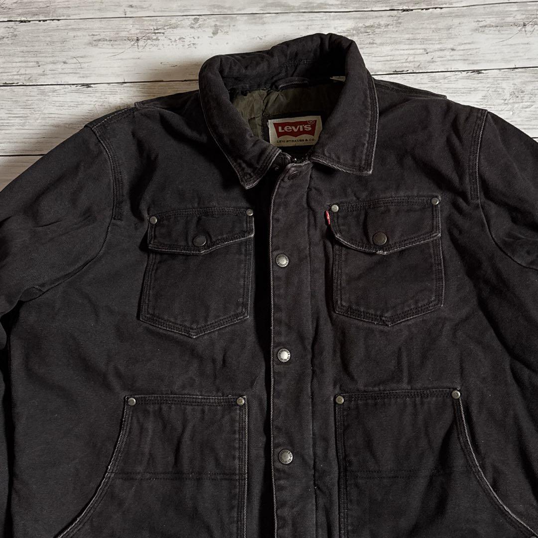 古*生様 Levi's リーバイス コットン ダックワークジャケットブラック メ