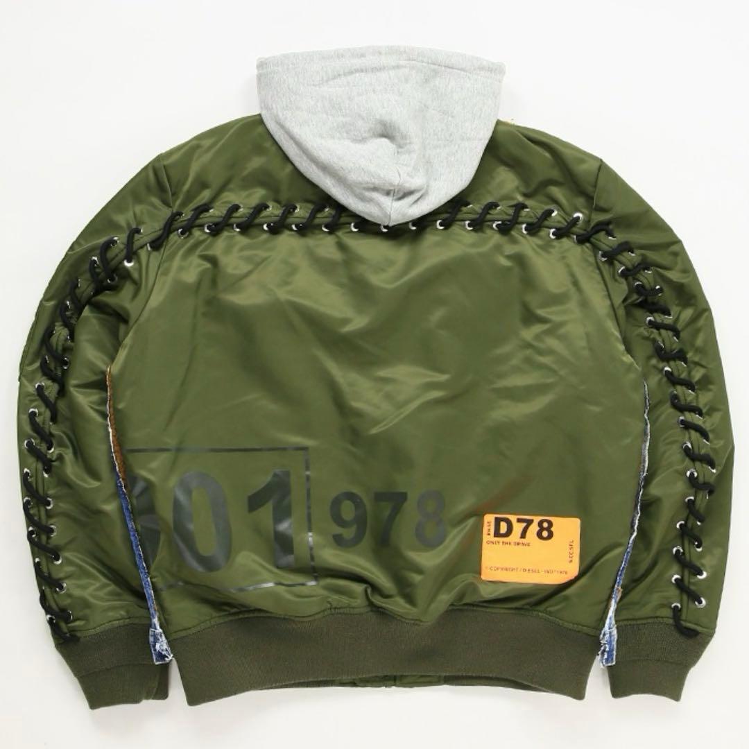 ディーゼル ma1 ジャケット カーキ デニム S メンズ アウター - メルカリ