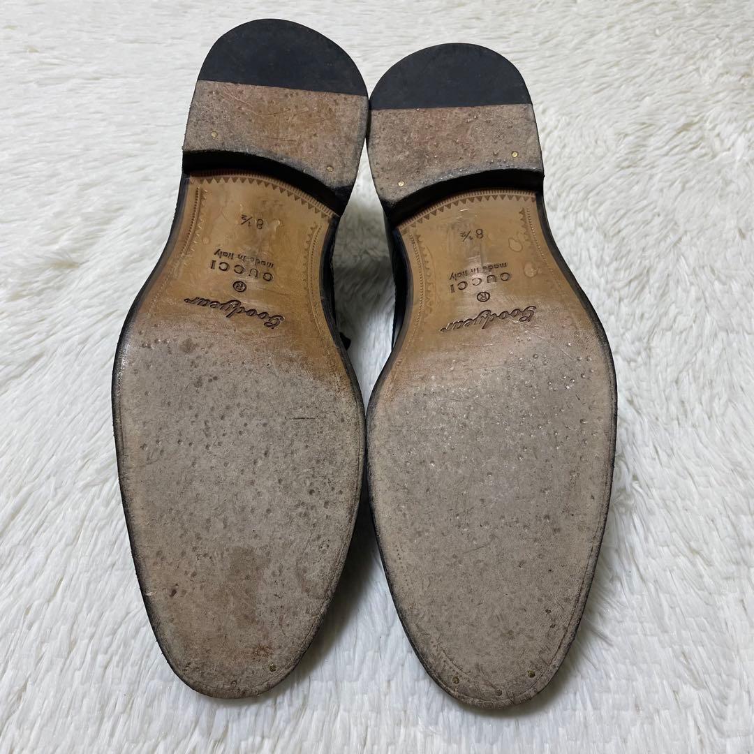 極美品✨定価17万　GUCCI レザーシューズ　希少モデル　27〜27.5cm