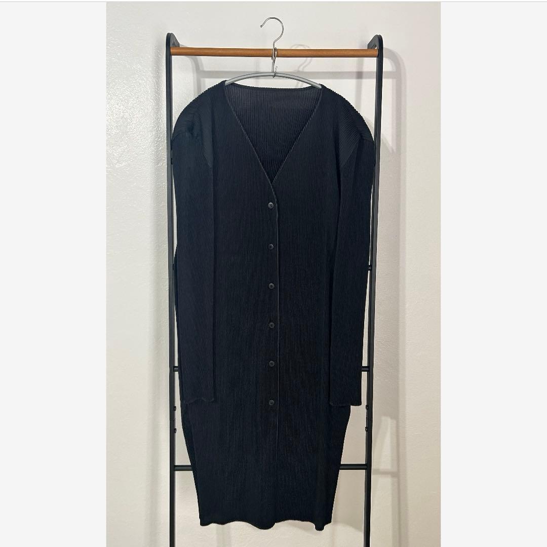 ISSEY MIYAKE FETE プリーツロングカーディガン PLEATS PLEASE ISSEY MIYAKE - 美品 プリーツプリーズ イッセイミヤケ