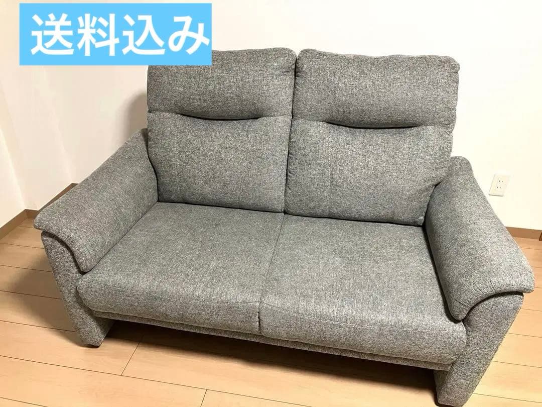 【nagasan専用】ニトリ ソファ グレー 送料込み 美品 ニトリ（NITORI） 3人掛け布張りソファ(MK02 KD LGY) ニトリ期間限定