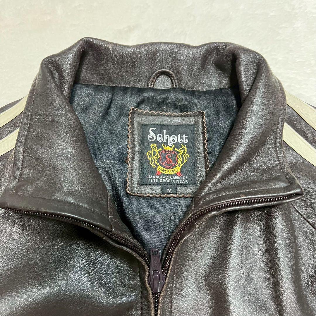Schott ショット ラムレザー トラックジャケット トラッカー 羊革