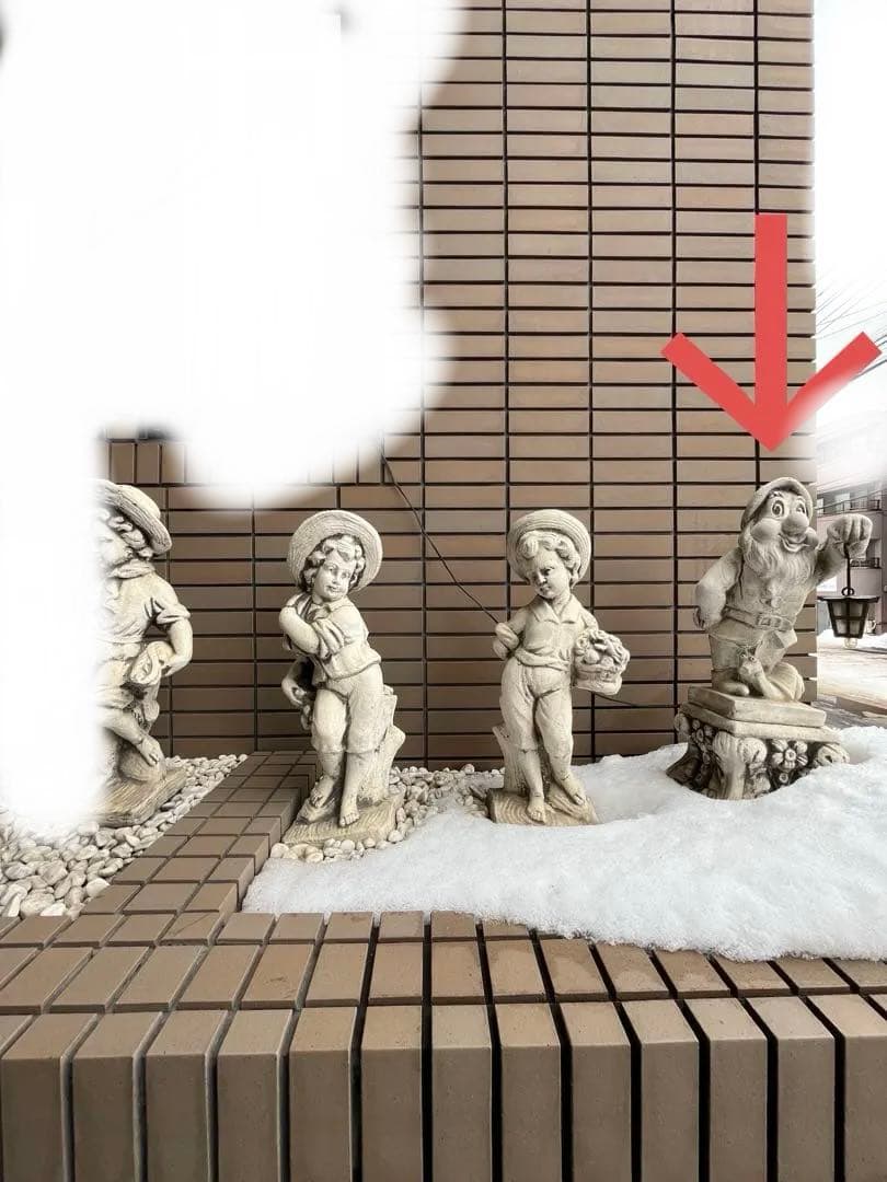 ガーデニング オーナメント 7人の小人風 妖精 スタチュー 西洋置物