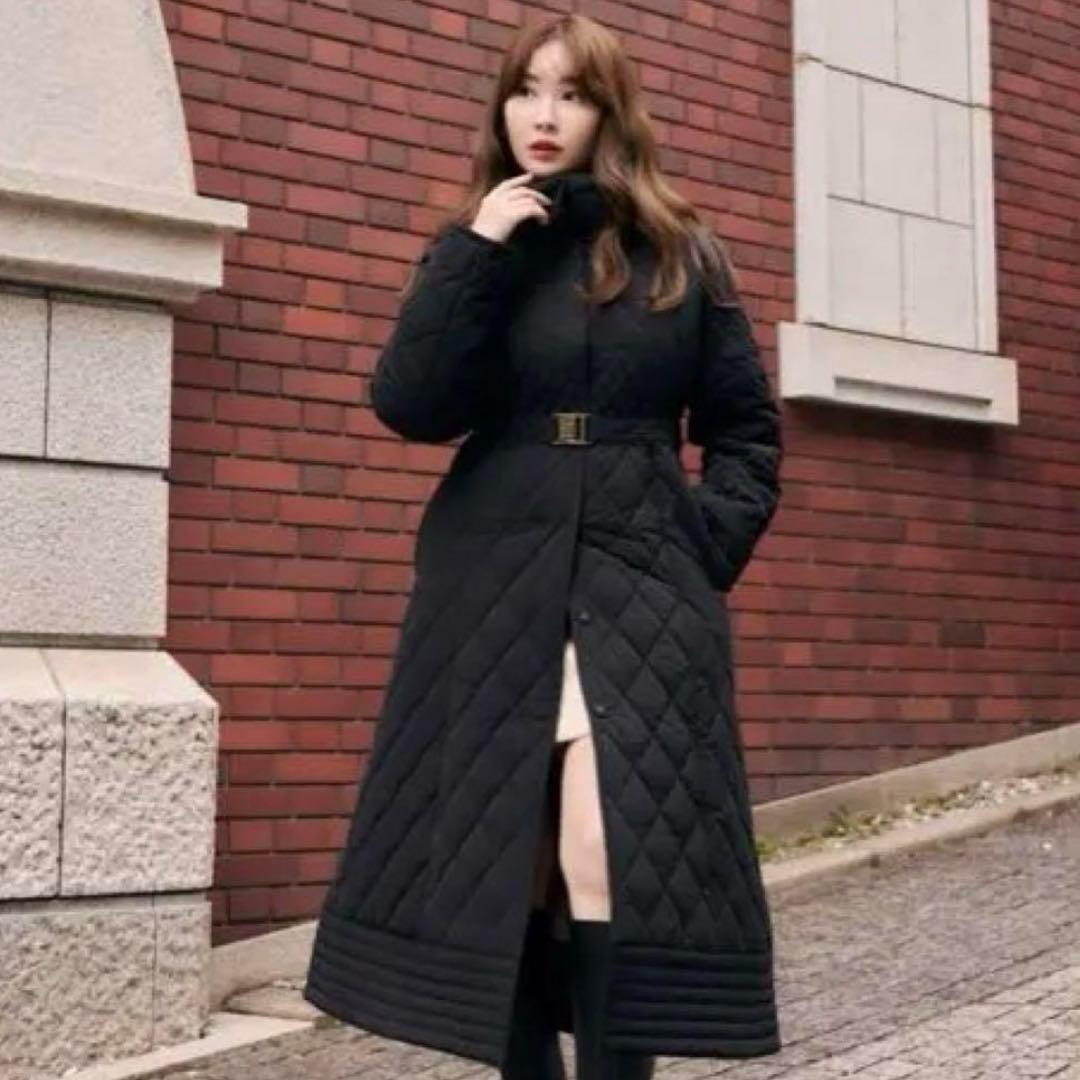 極美品✨】herlipto Madison Quilted Long Coat - メルカリ