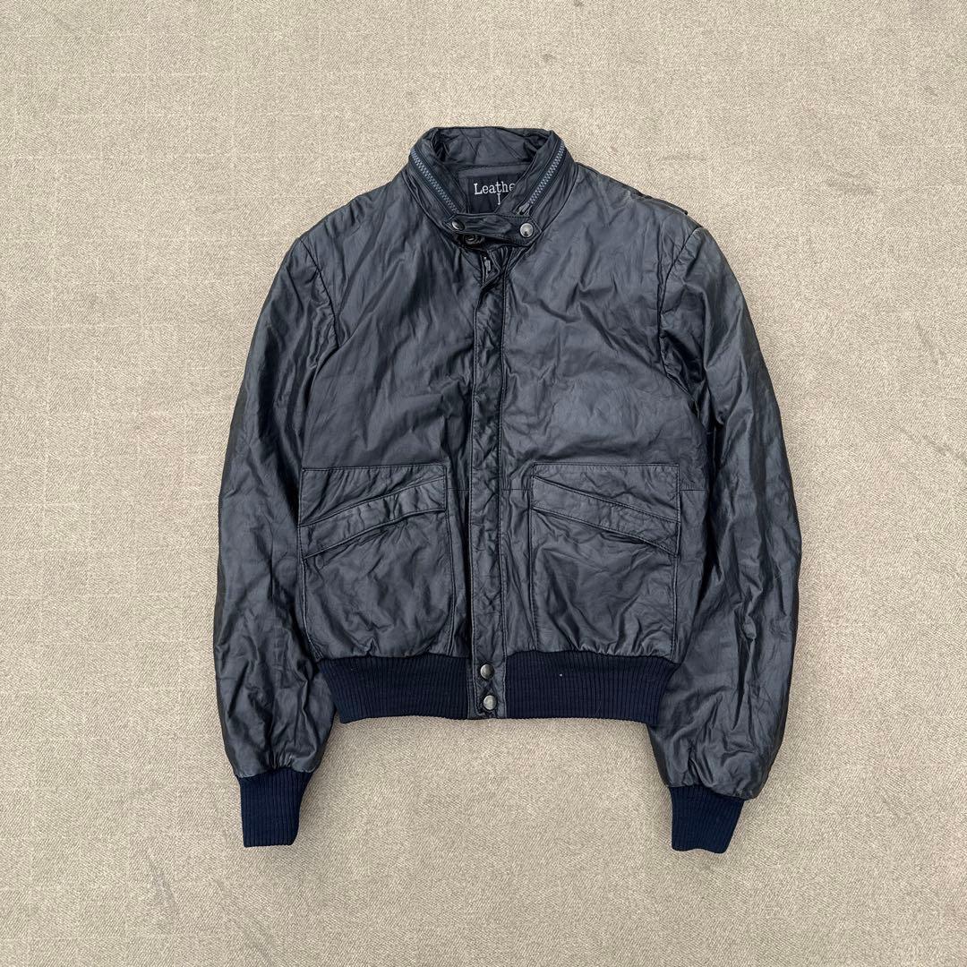 y2k 90s vintage レザージャケット 短丈 archive メンズ - メルカリ