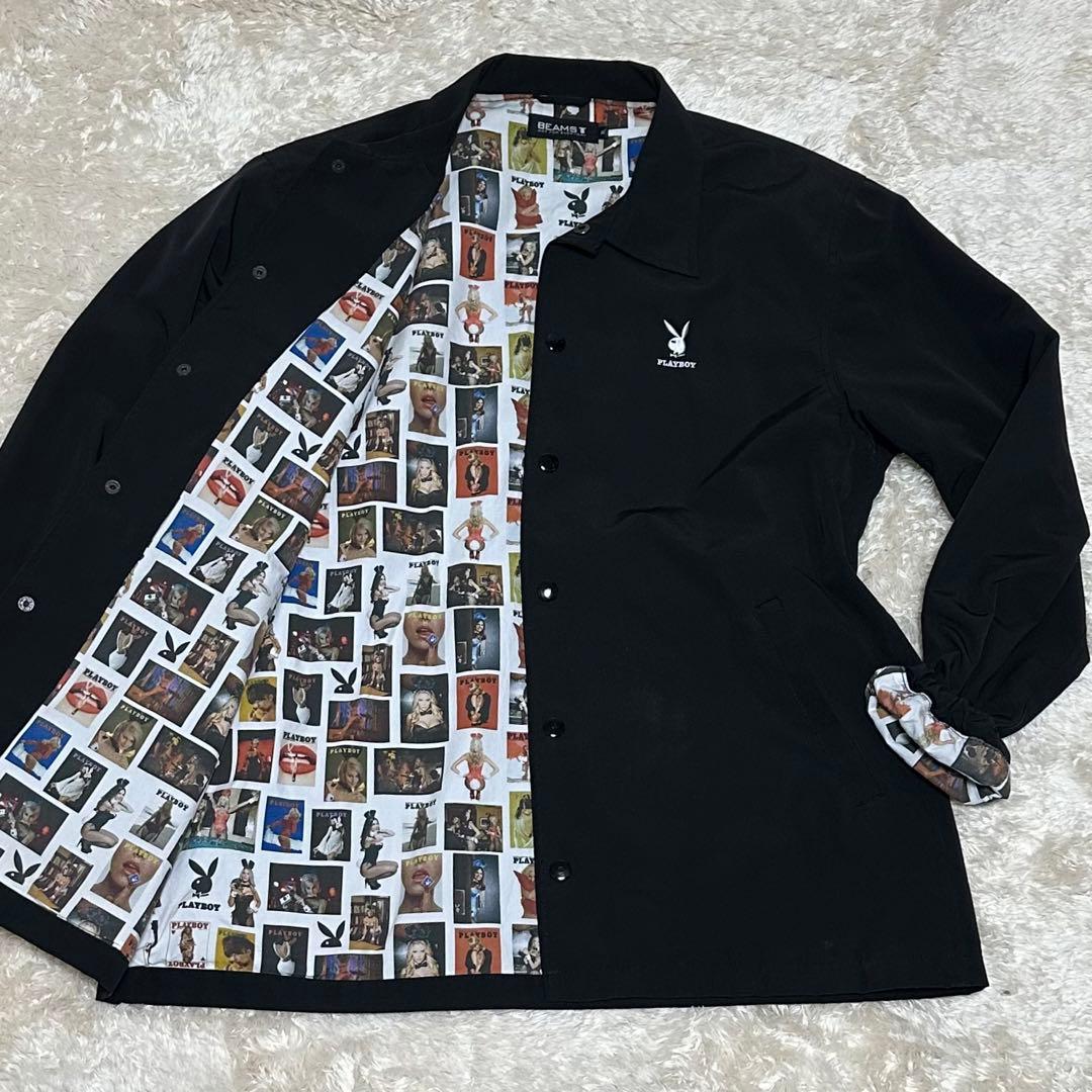 PLAY BOY × beams コラボジャケット コーチジャケット ナイロン - メルカリ