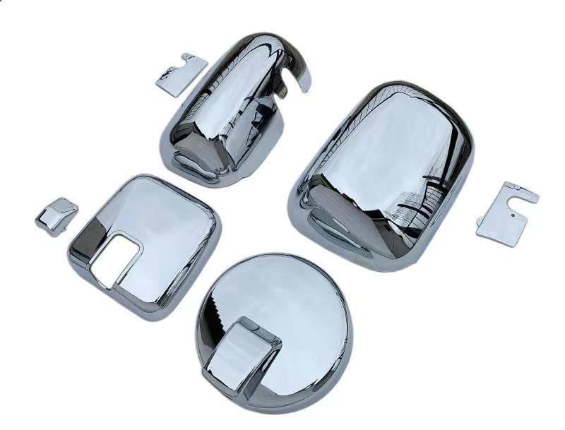 ファイブスターギガ メッキ ミラーカバー + ミラー ステー 根元 カバー