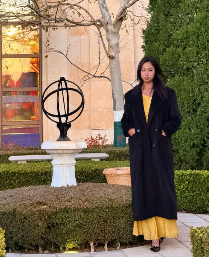 APOZI Collection ダブルスーパーロングコート ブラック - メルカリ