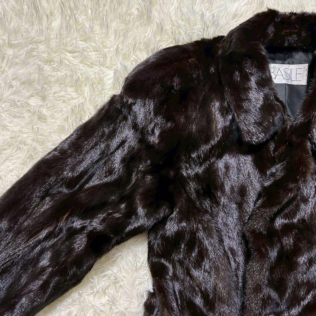 BLACKGLAMA ミンク毛皮コート BASILE ヴィンテージ 高級 ミドル - メルカリ