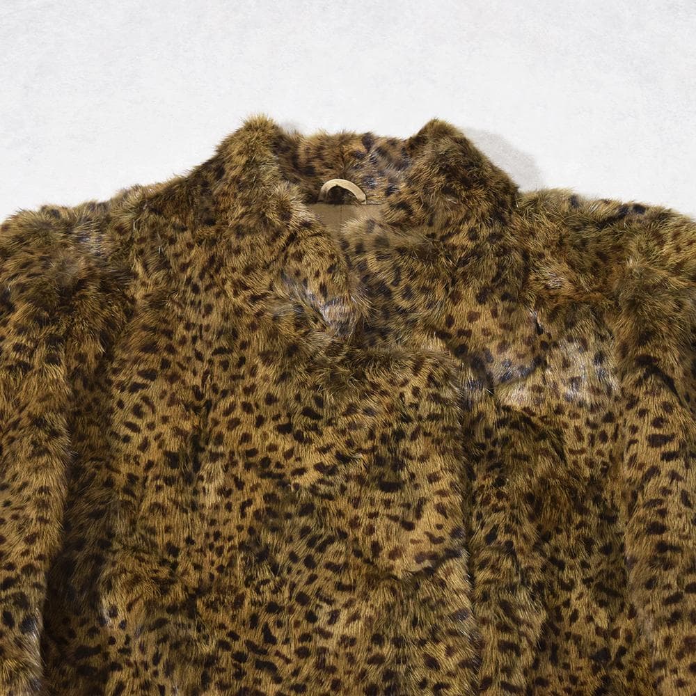 エンバ EMBA シェアード ウィーゼル ファー 毛皮コート ヒョウ柄
