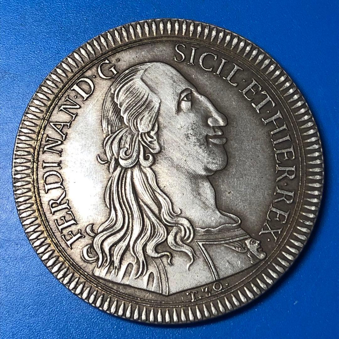 1793年 スペイン古銭 カルロス4世 2レアル銀貨 ペルー 貿易銀 コイン