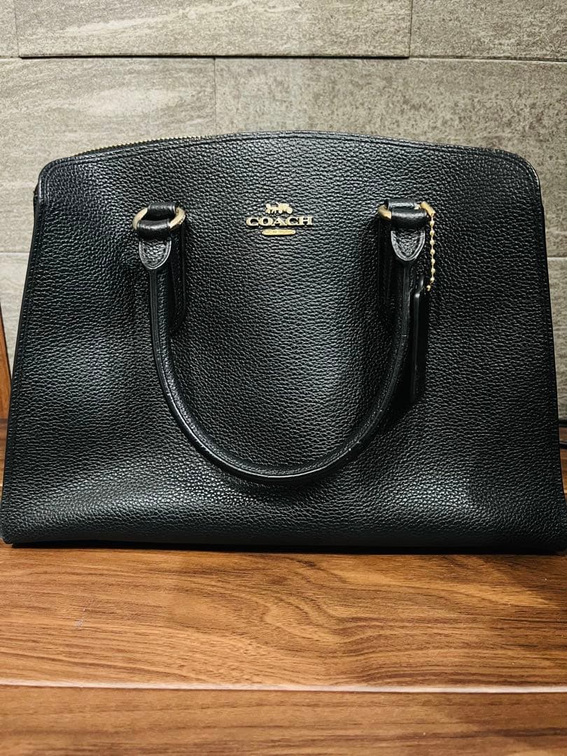 Do you have? 様 COACH ブラックレザー バッグ RARE Coach Vintage 1986 Original Rambler Black Leather Bag 9735