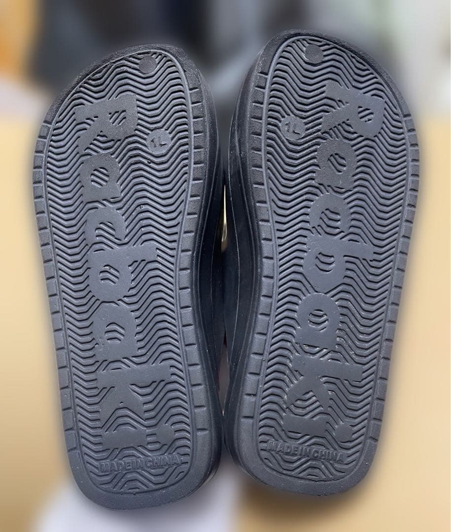 ラクバキ　Racbaki イージーサンダルラップ黒　L 24.0~25.5cm