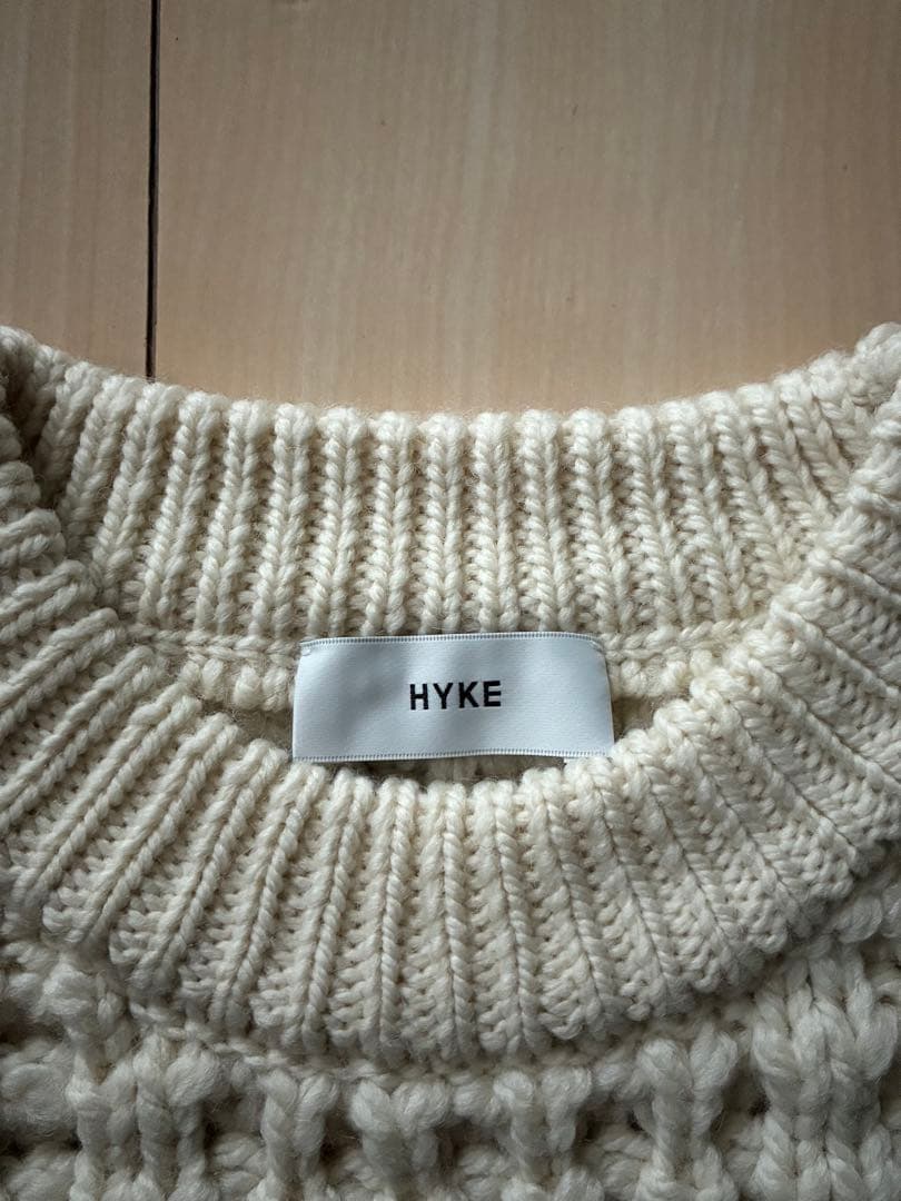 HYKE／ハイク】ワッフルニット フリンジベスト - メルカリ
