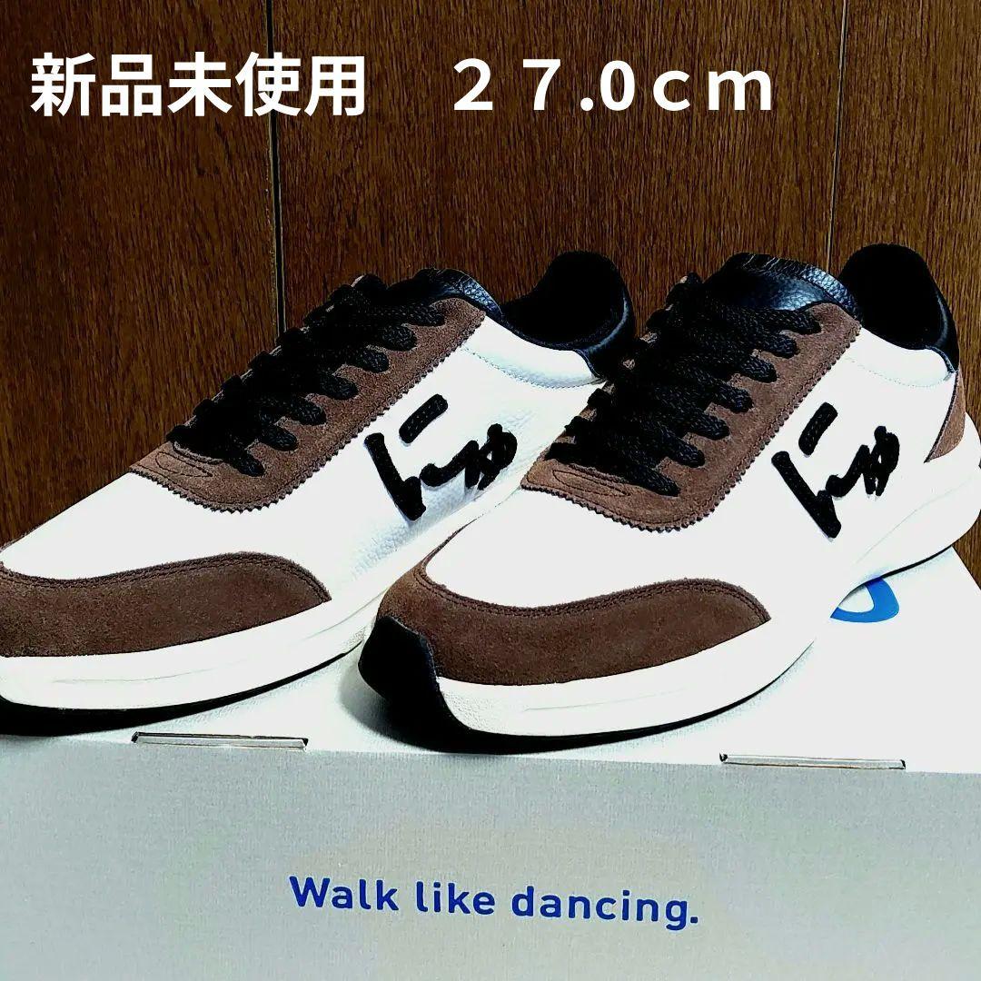 新品) SANGACIO 限定スニーカー27cmにゅBLOW ホワイト/ブラウン - メルカリ