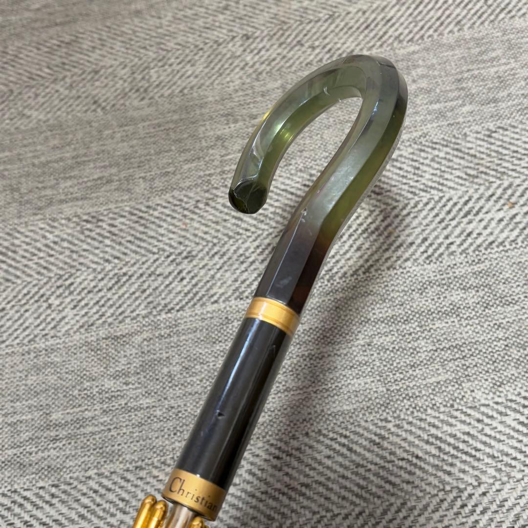 美品未使用 Christian Dior 旧ロゴ 晴雨兼用長傘 モスグリーン - jon-w.jp